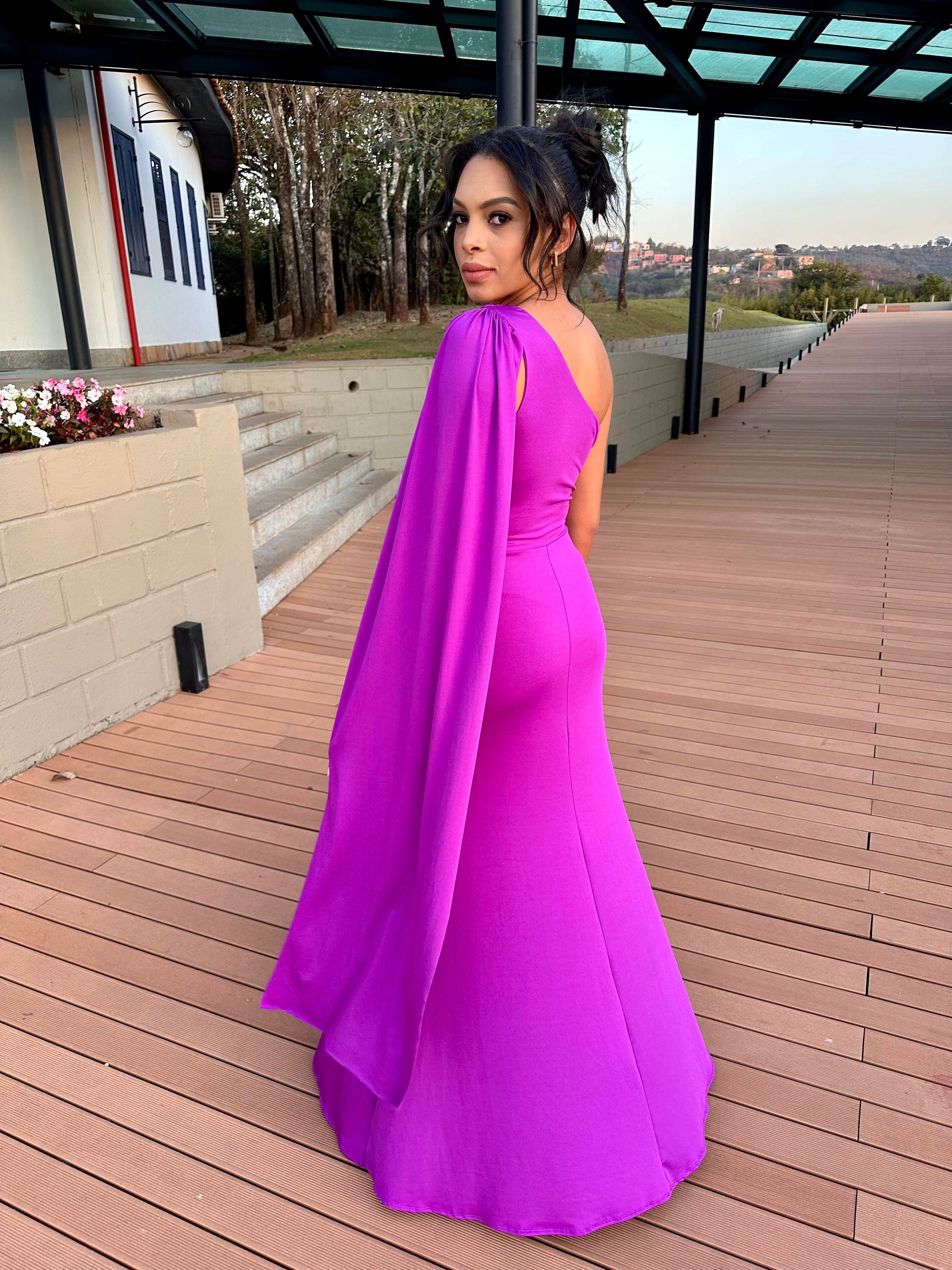 Vestido longo madrinha de casamento Antonella