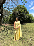Vestido longo madrinha de casamento Amarelo Antonella