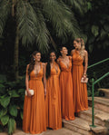 Vestido longo 15 em 1 Terracota