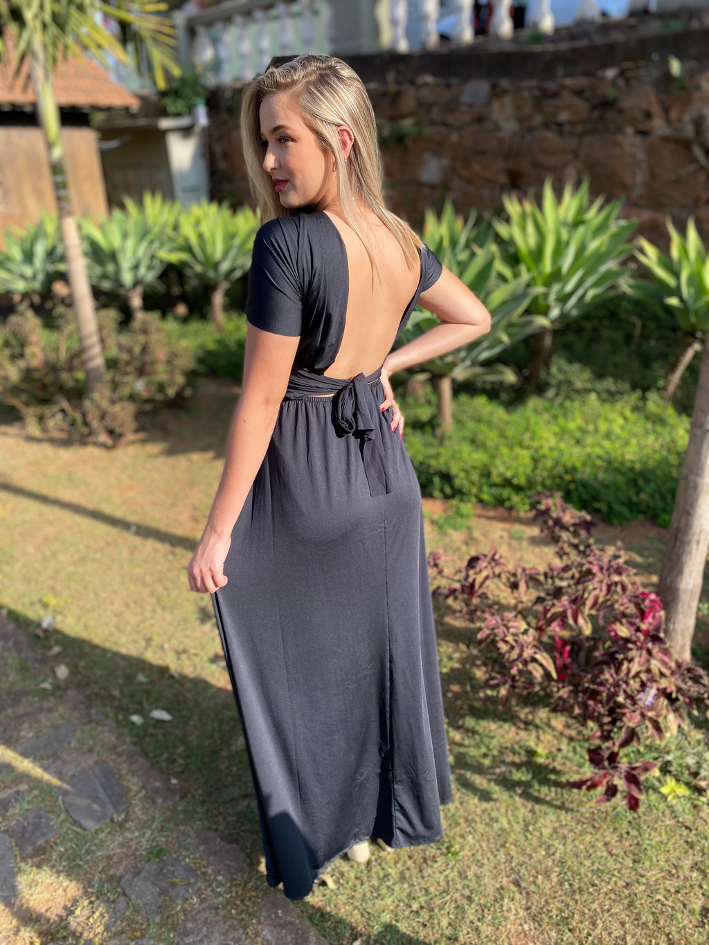 Vestido longo preto madrinha multiformas 15 em 1